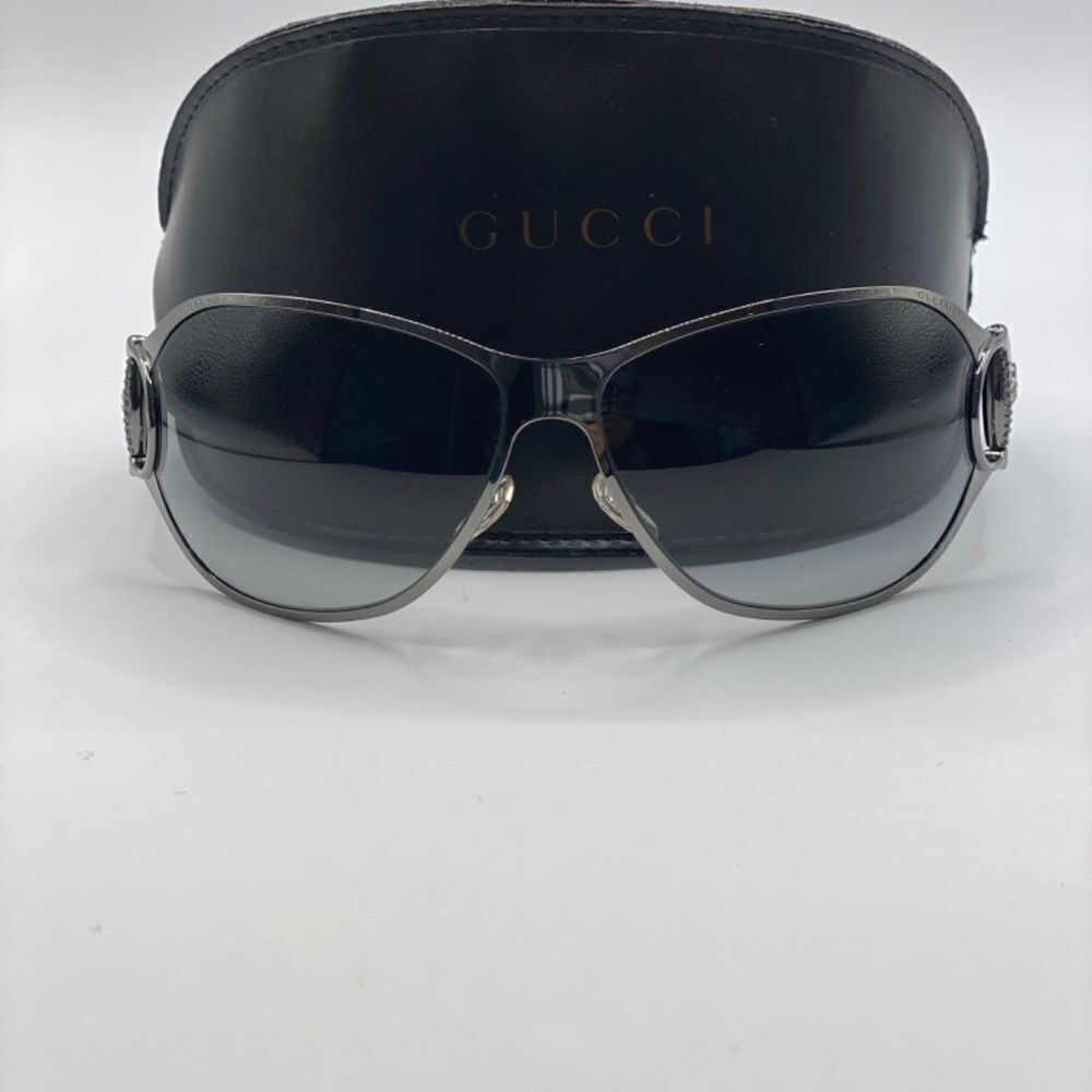 0020 Gucci Unique Black Sunglasses New - Picture 8 of 9
